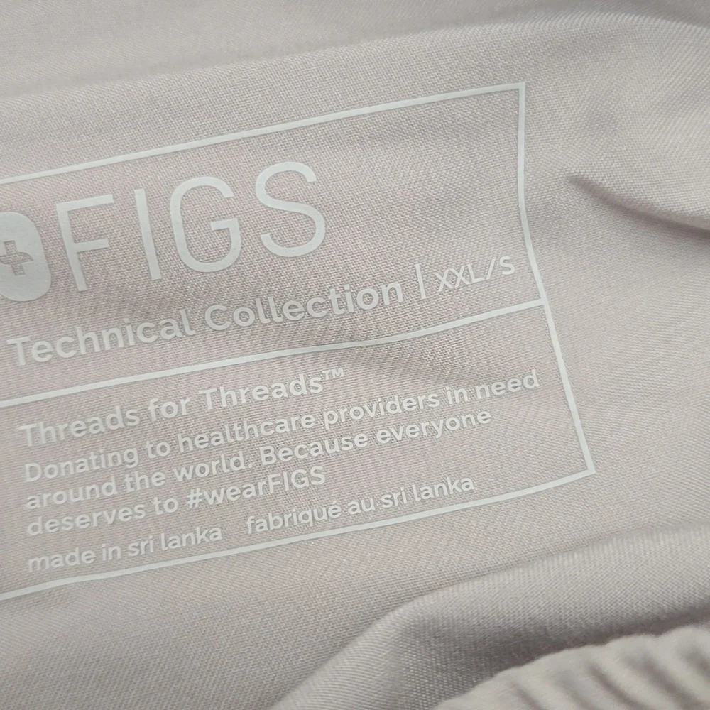 FIGS Joggers Mens 2XL Taupe Gray‎ Blue Pants New NWT